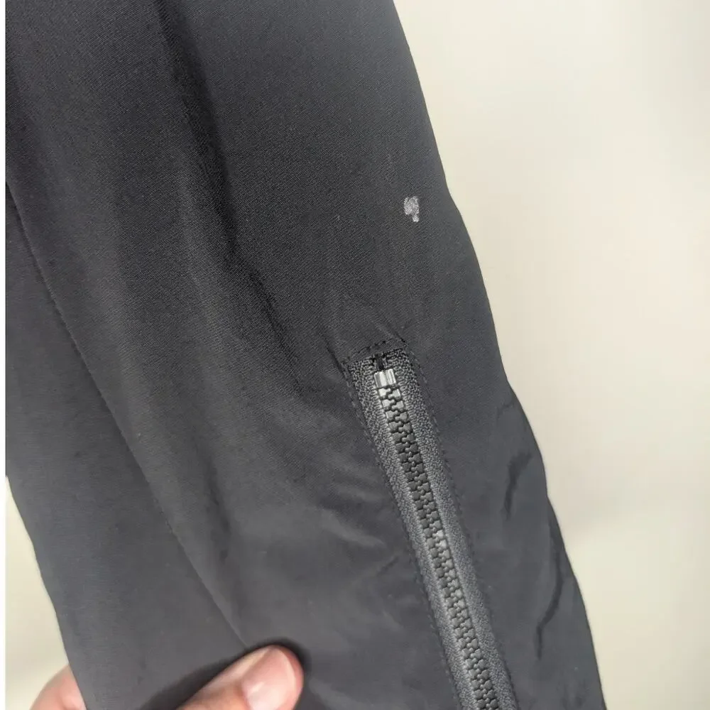 99%IS- Korean Streetwear Nylon Moto Jacket in Black, Size 2 (Medium)